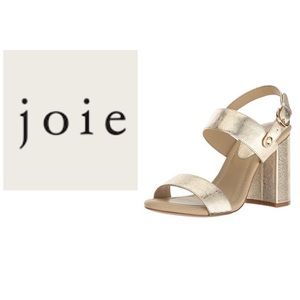 Joie “Lakin” metallic gold heel sandal!